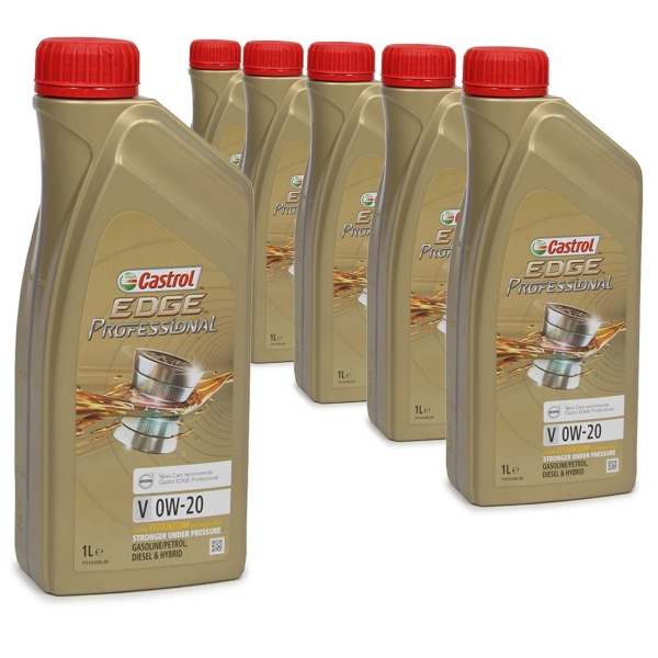 Set 6 Buc Ulei Motor Castrol Edge Professional Volvo V 0W-20 1L